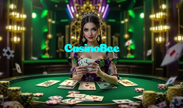 CasinoBee casino presented on mobile device in Pakistan with slots and live games